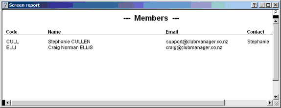 email list